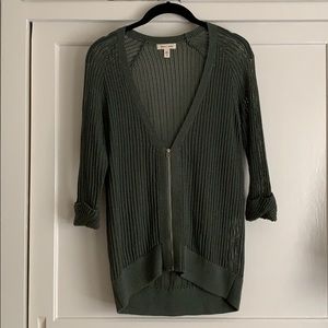 Olive Green Cardigan
